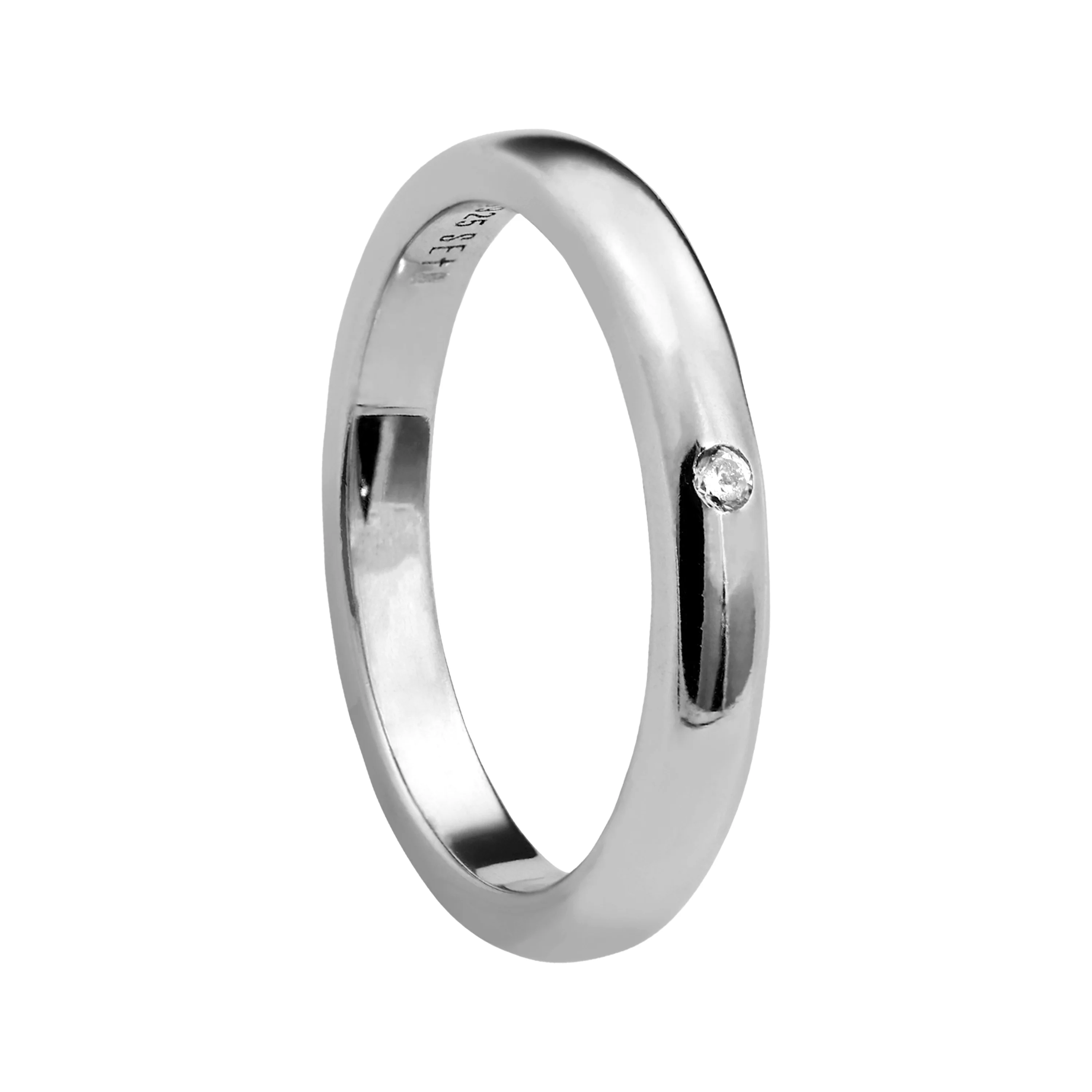 Aliança Prata 925 Tahiti 3mm