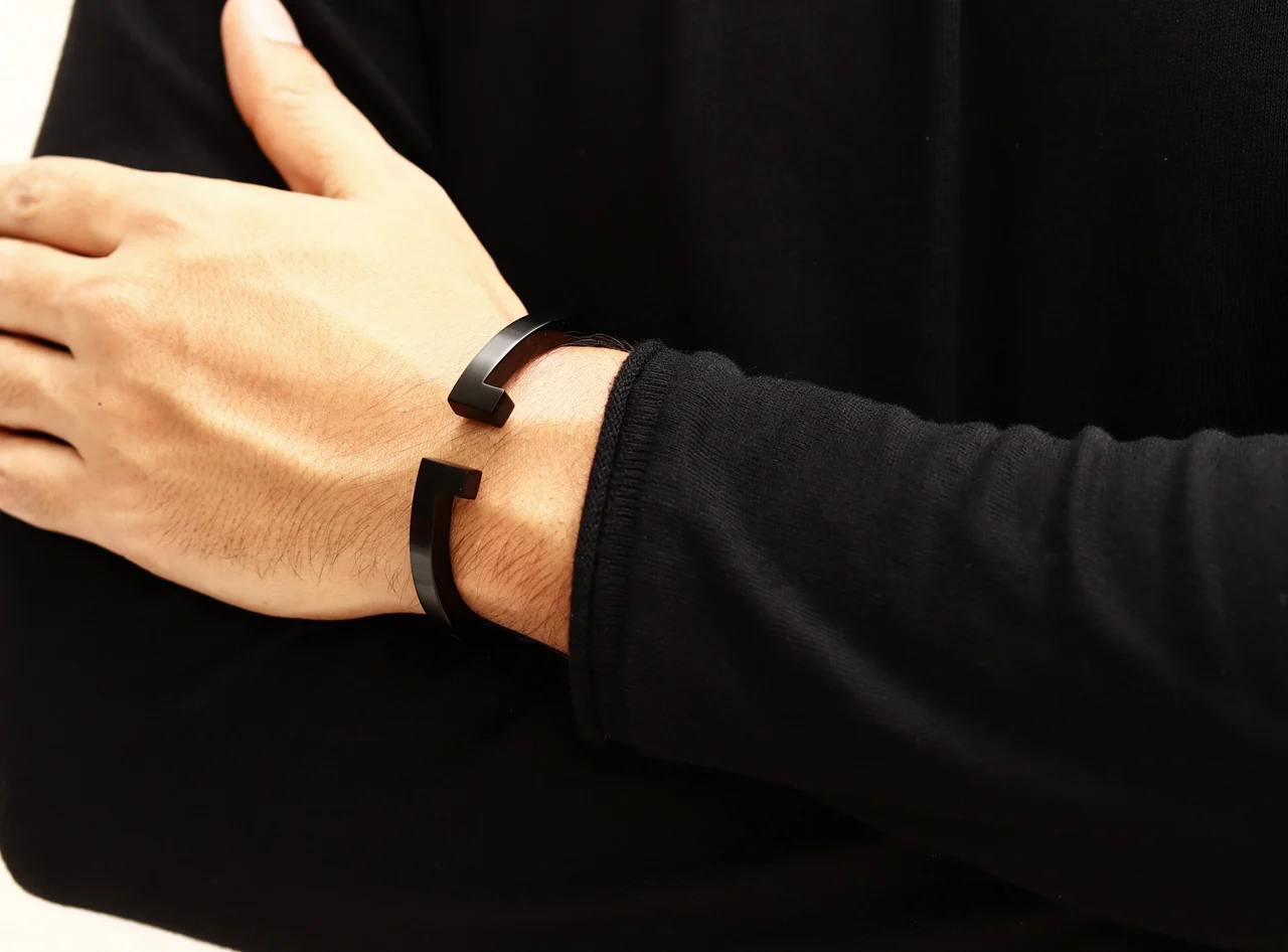 Bracelete Finite Titânio Preto fosco - Image 3