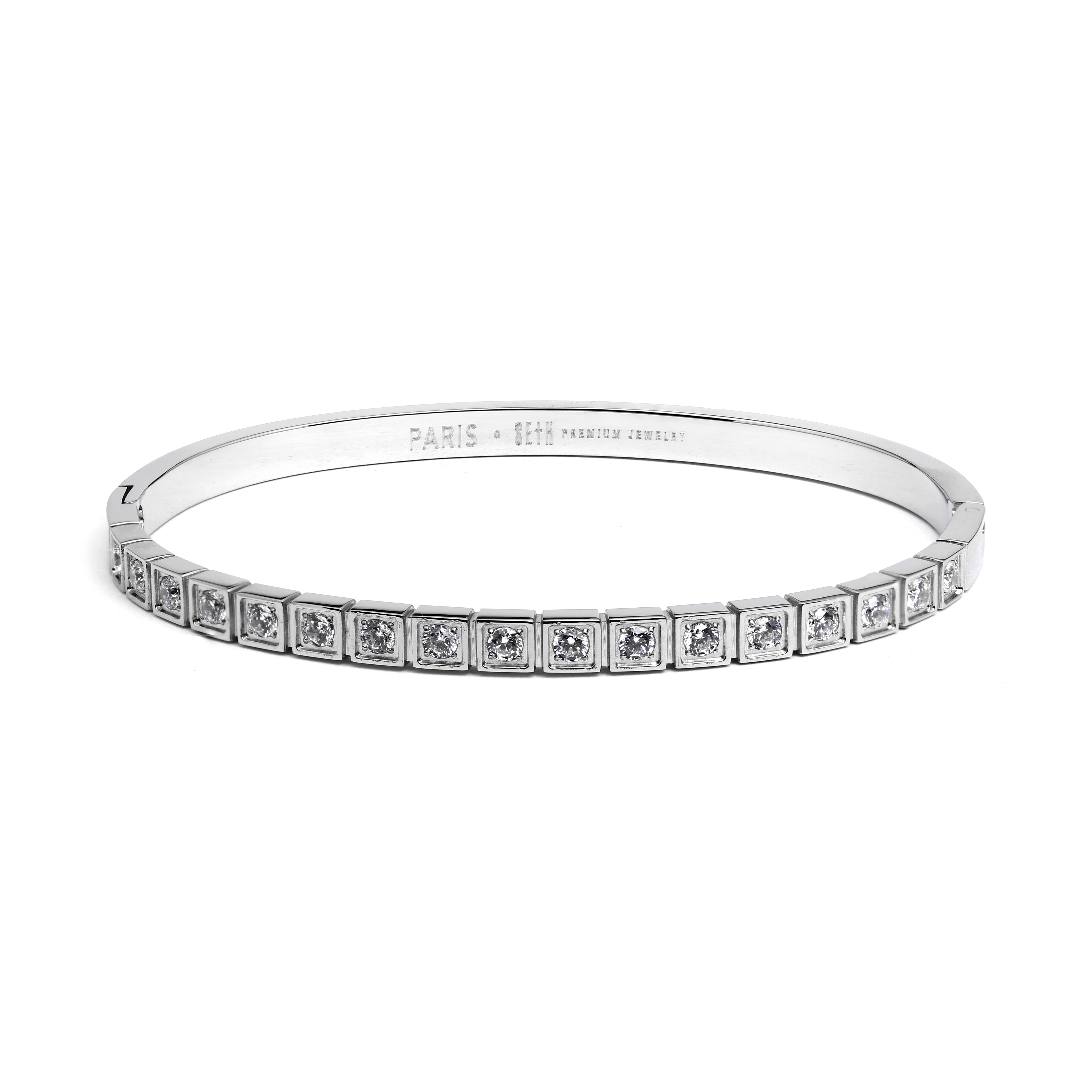 Bracelete Paris Titânio Prata