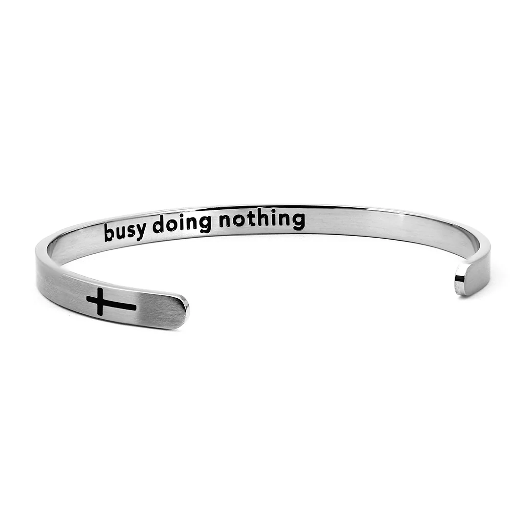 Bracelete Titânio Friendship Prata 5mm - Image 13
