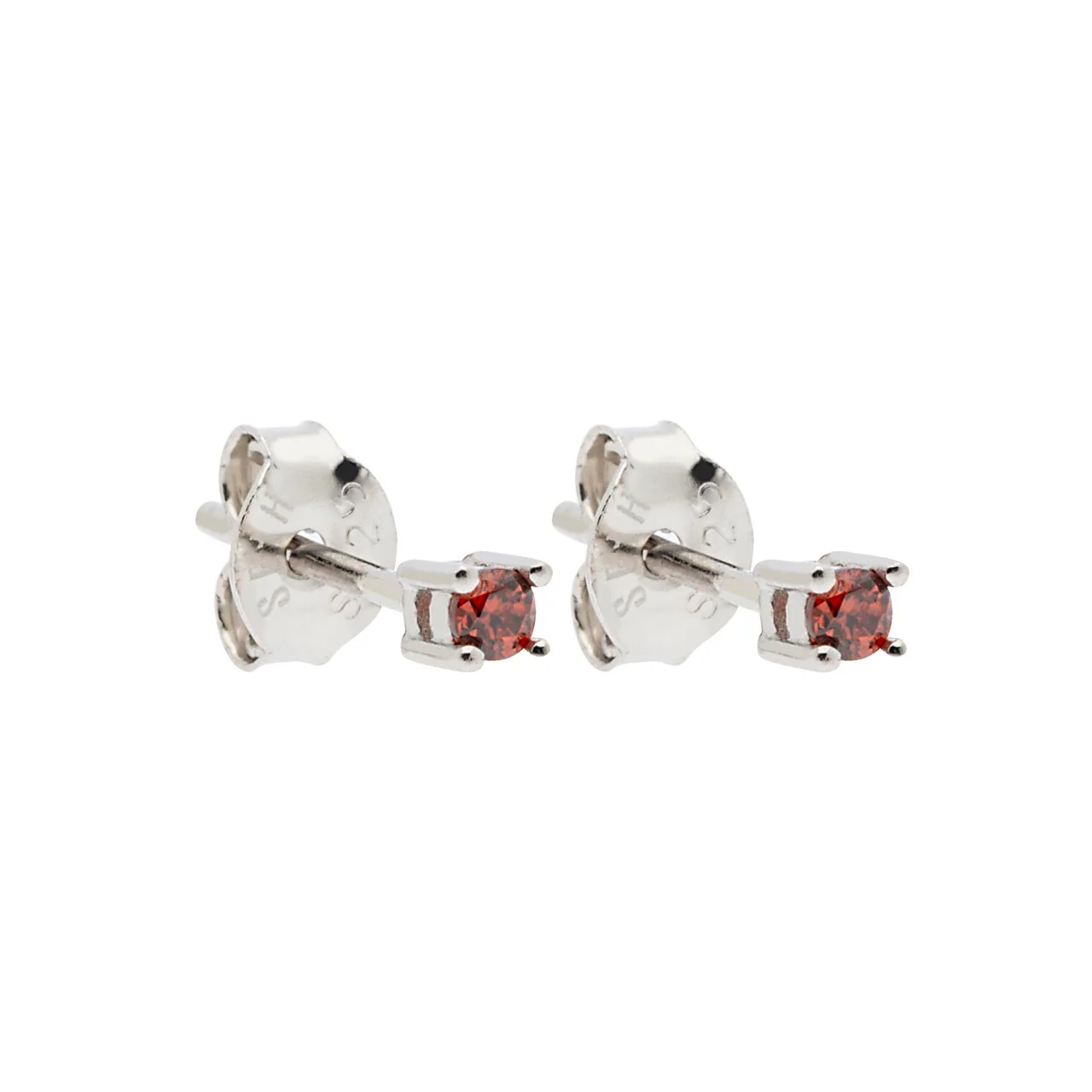 Brinco Prata 925 Ponto de luz Redondo 2mm