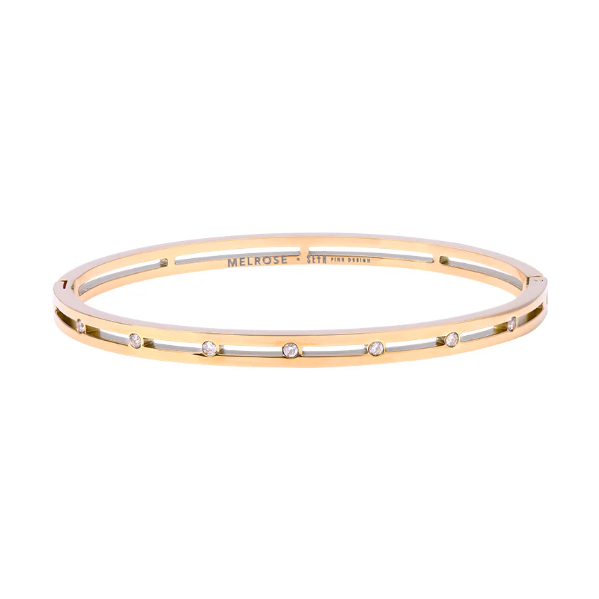 Bracelete Melrose Titânio Dourado