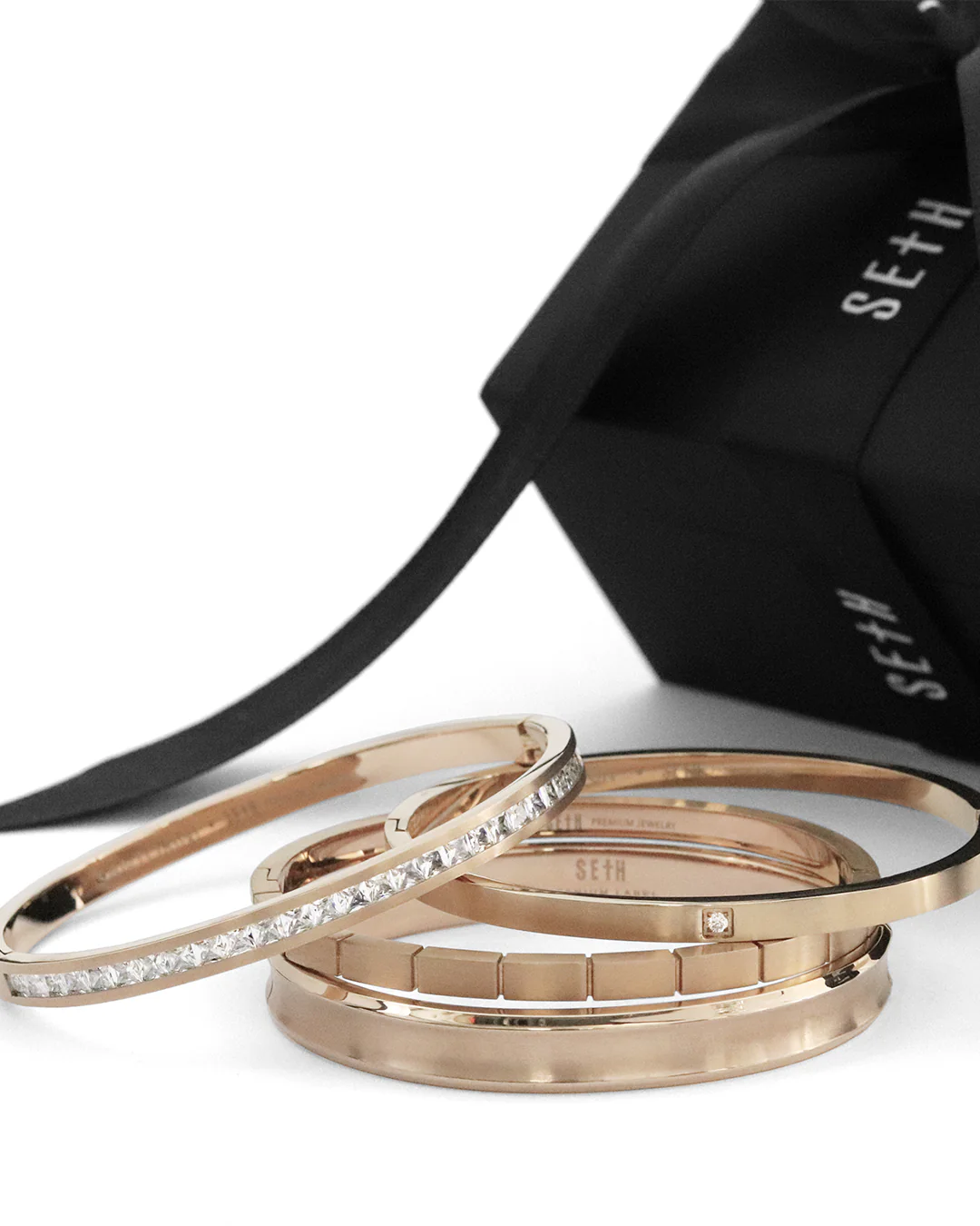 Bracelete Lyon Titânio Rose - Image 3